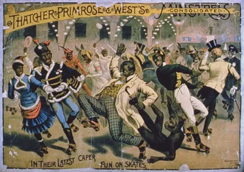 Affiche pour Thatcher, Primrose et Wests Consolidated Minstrels